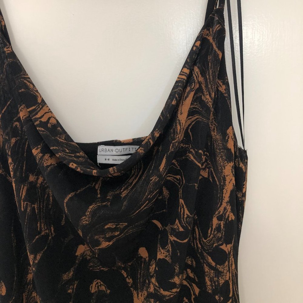 UO Mesh Mallory Cowl Neck Slip Dress (M)